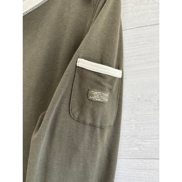 LAUREN Ralph Lauren Y2K Style 3/4 Sleeve Cargo Top Shirt Boatneck - Picture 2 of 8